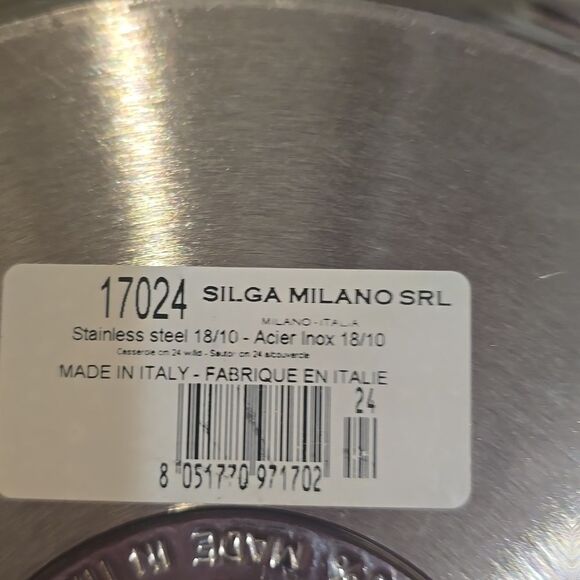 Silga Teknika Stainless Steel 24cm/10" Casserole Pot w/Lid - Picture 9 of 12